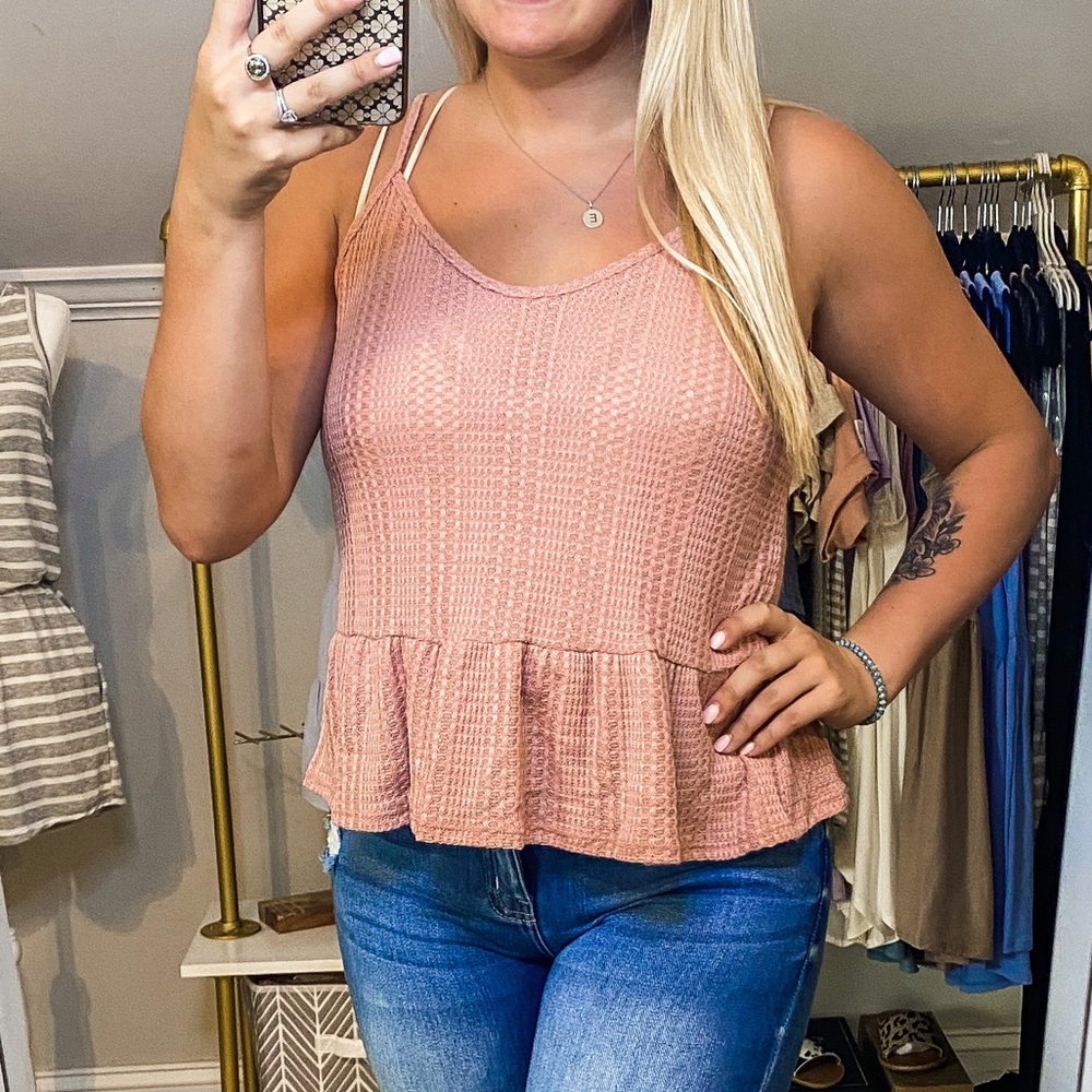 Peplum Tank Top